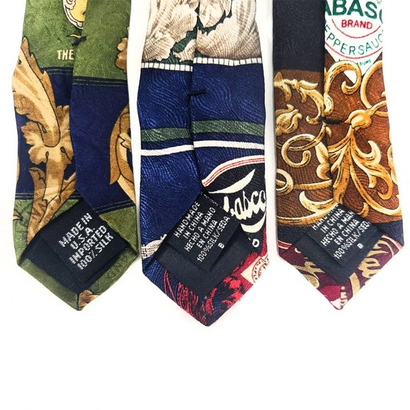 Tabasco Silk Ties – Gulf Shrimp Theme - EUC - Picture 9 of 10